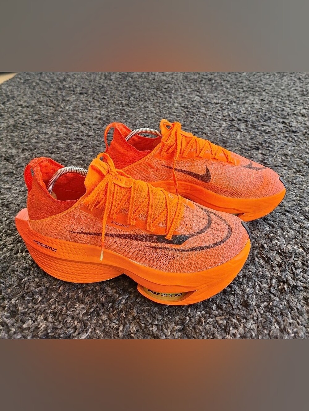 Nike Air Zoom Alphafly NEXT% 2 Women's Shoes Orange/Black AtomKnit US 9.5